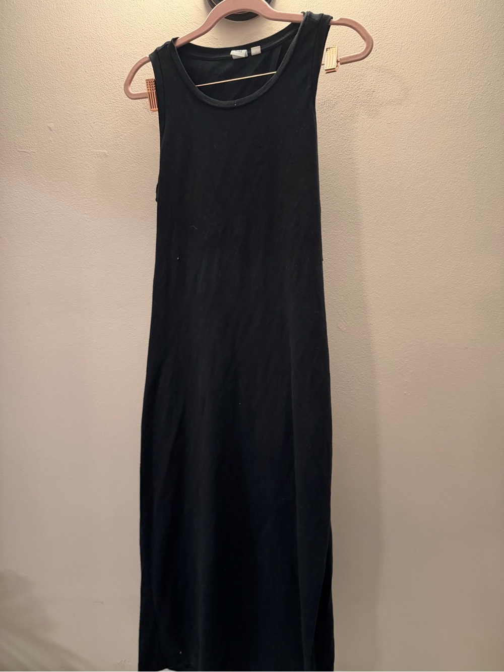 Gap Womens Black Cotton Sleeveless Open Back Tie Detail Midi Dress XS